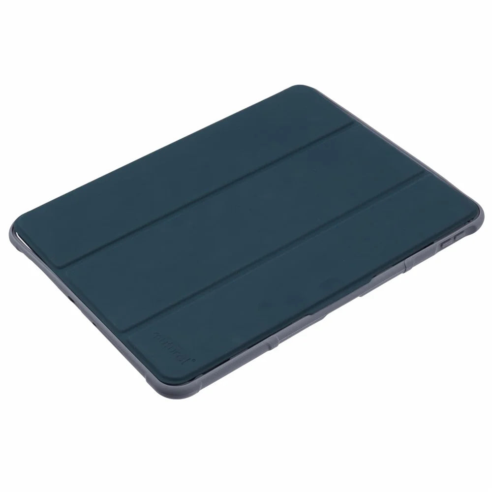 MUTURAL For iPad Pro 11 (2025) / 11 (2024) Case Smart Leather Tablet Cover with Pencil Holder Tri-Fold Stand - Dark Green - 5