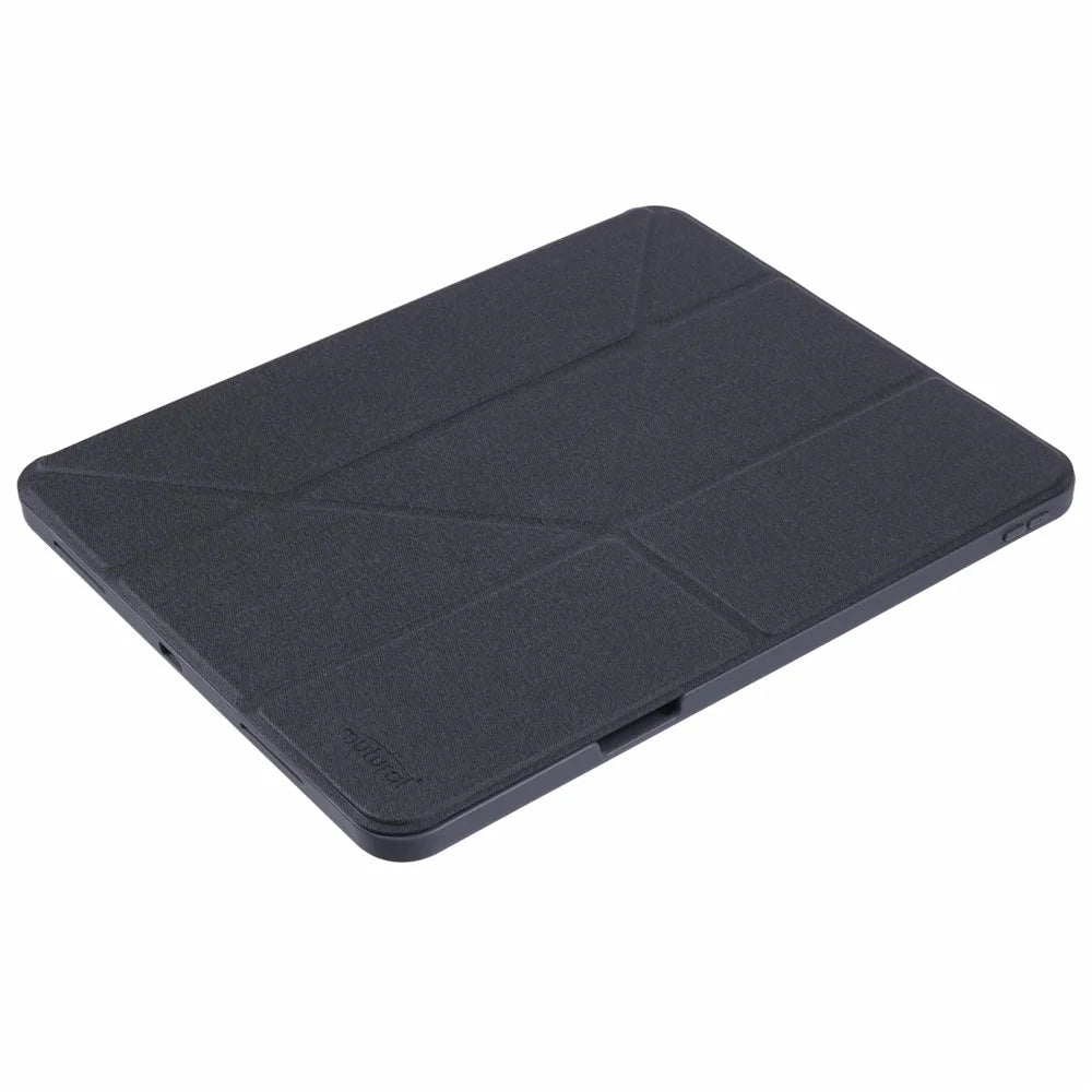MUTURAL For iPad Pro 13 (2025) / 13 (2024) Case with Pencil Holder Origami Stand Leather Tablet Cover - Black - 5