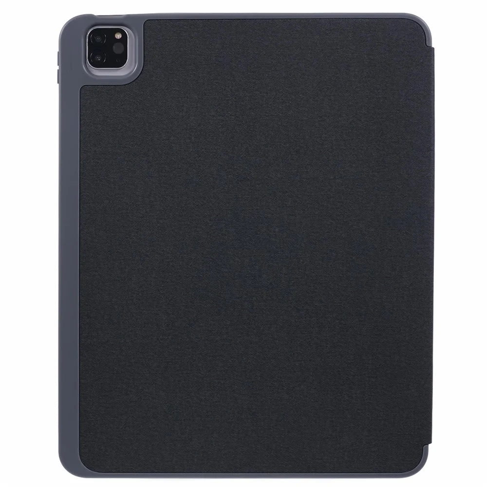 MUTURAL For iPad Pro 13 (2025) / 13 (2024) Case with Pencil Holder Origami Stand Leather Tablet Cover - Black - 7