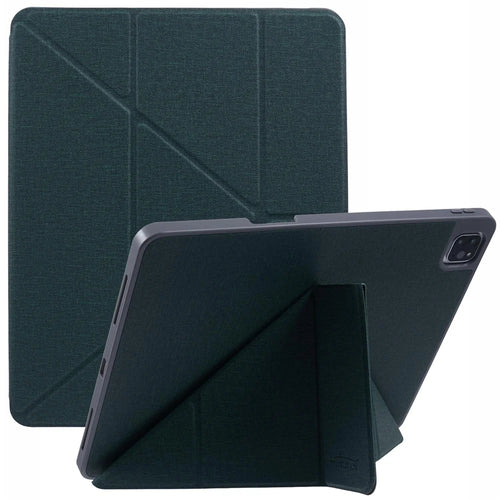 MUTURAL For iPad Air 13 (2026) / (2025) / (2024) / Pro 12.9 (2022) / (2021) / (2020) / (2018) Case Smart Leather Tablet Cover Origami Stand - Green - 1