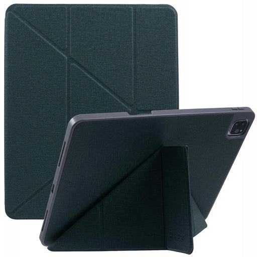 MUTURAL For iPad Air 13 (2026) / (2025) / (2024) / Pro 12.9 (2022) / (2021) / (2020) / (2018) Case Smart Leather Tablet Cover Origami Stand - Green - 1