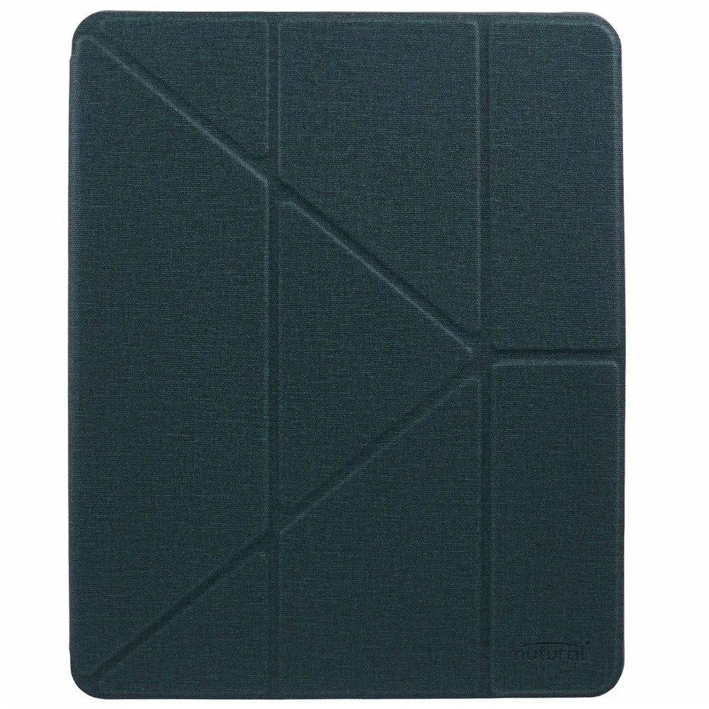 MUTURAL For iPad Air 13 (2026) / (2025) / (2024) / Pro 12.9 (2022) / (2021) / (2020) / (2018) Case Smart Leather Tablet Cover Origami Stand - Green - 6
