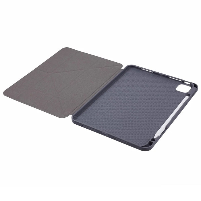 MUTURAL For iPad Pro 11 (2025) / 11 (2024) Case Origami Stand Pencil Slot Protective Leather Tablet Cover - Black - 4