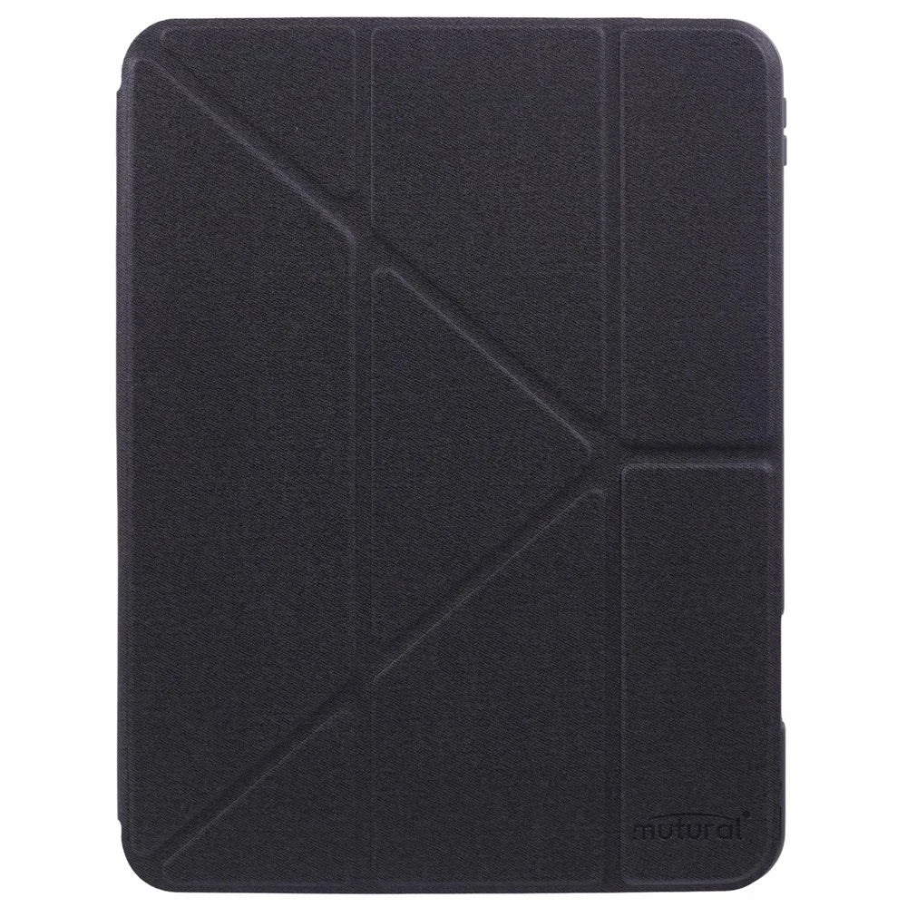 MUTURAL For iPad Pro 11 (2025) / 11 (2024) Case Origami Stand Pencil Slot Protective Leather Tablet Cover - Black - 7