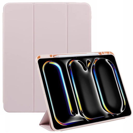 MUTURAL For iPad Pro 13 (2025) / 13 (2024) Case Leather Trifold Stand Cover  Auto Wake / Sleep - Pink - 1