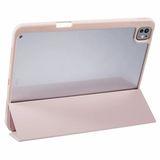 MUTURAL For iPad Pro 13 (2025) / 13 (2024) Case Leather Trifold Stand Cover  Auto Wake / Sleep - Pink - 2