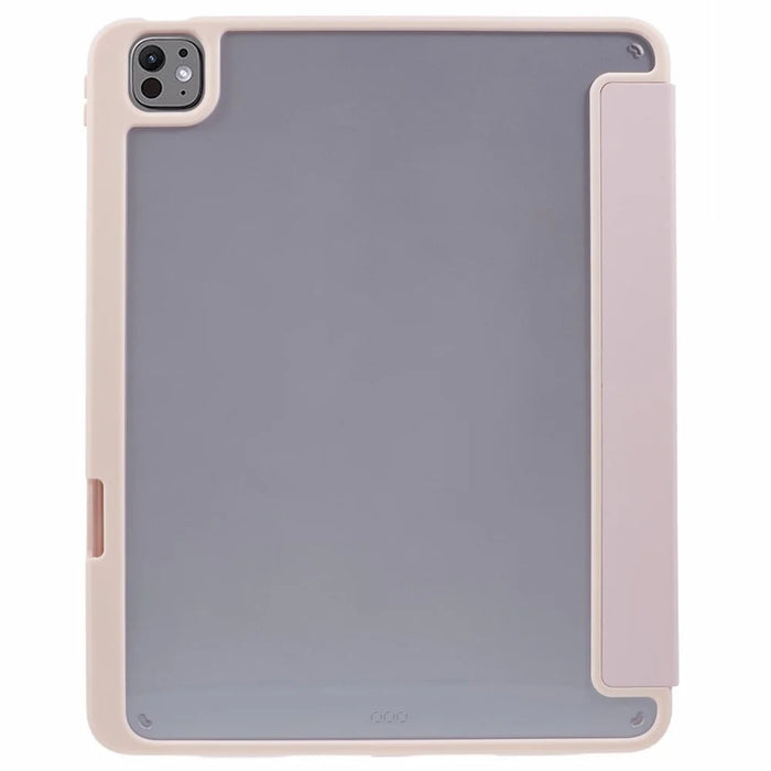 MUTURAL For iPad Pro 13 (2025) / 13 (2024) Case Leather Trifold Stand Cover  Auto Wake / Sleep - Pink - 7