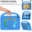 For iPad 10.2 (2021) / (2020) / (2019) Kickstand Case Cartoon Design Anti-Drop EVA+PC Tablet Cover with Strap for Kids - Blue - 5