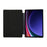 For Samsung Galaxy Tab S9 / S10 Lite / S10 FE / S9 FE Case Tri-Fold Stand Smart Auto / Wake Leather Tablet Cover Carbon Fiber Texture - Black - 2