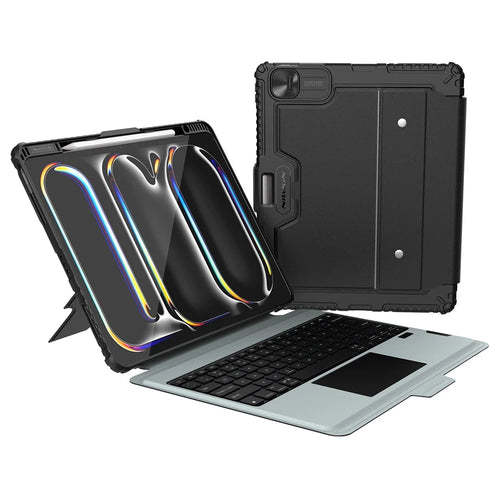 NILLKIN For iPad Pro 13 (2025) / 13 (2024) Tablet Case with Detachable Bluetooth-compatible Keyboard (Backlight Version) - 1