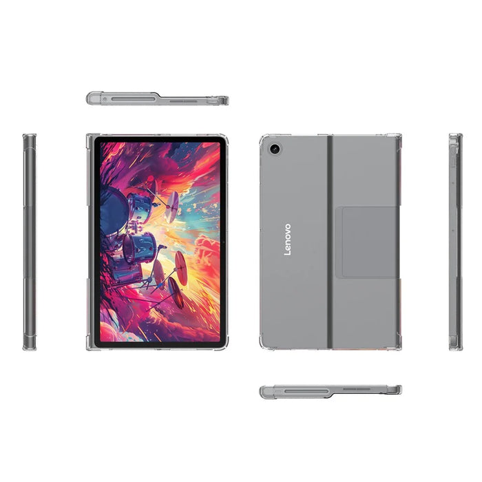 For Lenovo Tab Plus Case Four Corner Shockproof Clear Tablet TPU Cover - 6