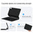For Huawei MateBook E Go Magnetic Floating Bluetooth-compatible Keyboard + Leather Tablet Case (English) - 5