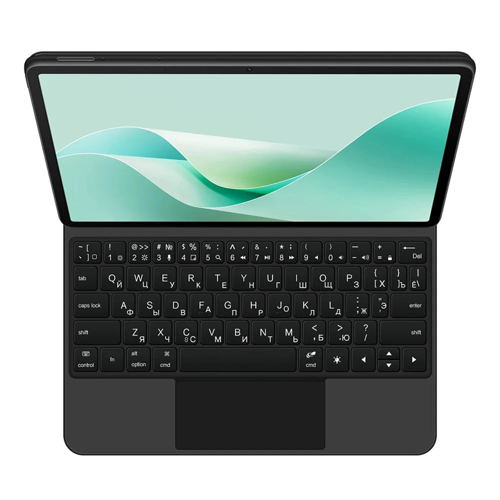 For Huawei MatePad 11.5 S (2026) / (2025) / (2024) Magnetic Bluetooth-compatible Keyboard (Russian) + Adjustable Stand Leather Tablet Case - 2