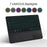 For Samsung Galaxy Tab A9+ Backlight Touchpad Bluetooth-compatible Keyboard with Pen Slot Leather Tablet Case - 4