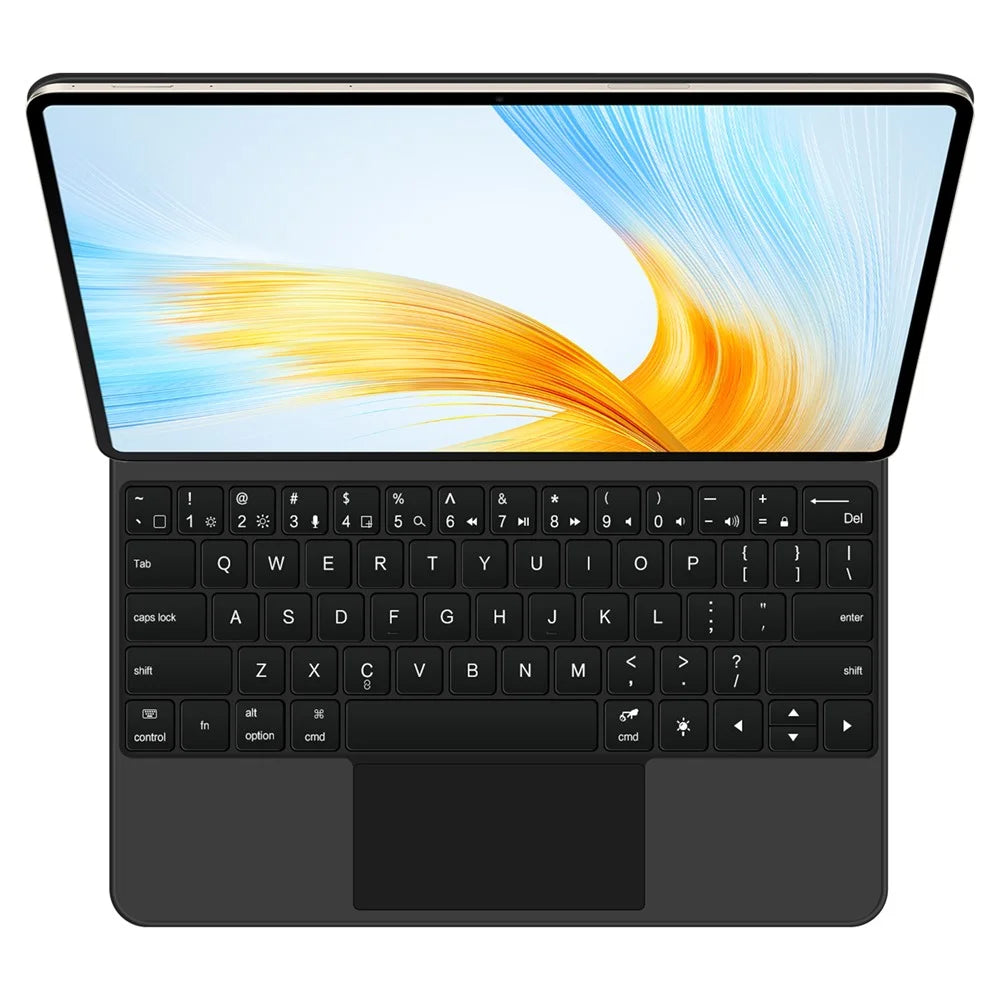 For Honor MagicPad 13 Magnetic Floating Bluetooth-compatible Keyboard + Leather Tablet Case (English) - 2