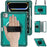 For iPad Pro 11 (2025) / 11 (2024) Case Hand Strap Kickstand PC+TPU+Silicone Cover with Shoulder Strap - Midnight Green - 2