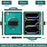For iPad Pro 11 (2025) / 11 (2024) Case Hand Strap Kickstand PC+TPU+Silicone Cover with Shoulder Strap - Midnight Green - 6