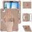 For iPad Air 11 (2026) / (2025) / (2024) / Air (2022) / (2020) / Pro 11 (2022) / (2021) / (2020) / (2018) Case Kickstand with Shoulder Strap - Latte Color - 3