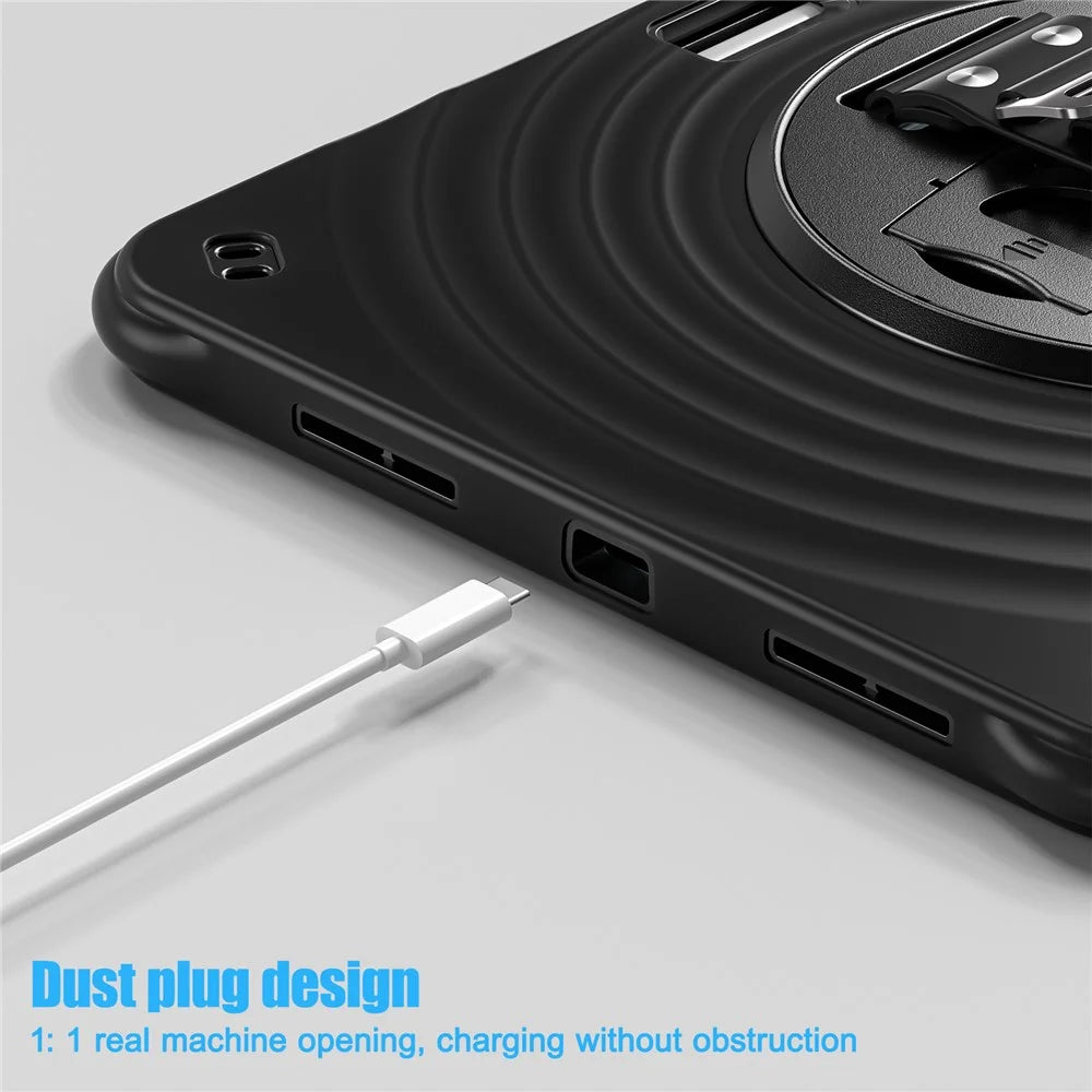 For iPad Air 11 (2026) / (2025) / (2024) / Air (2022) / (2020) / Pro 11 (2022) / (2021) / (2020) / (2018) Case Kickstand Cover - Black - 2