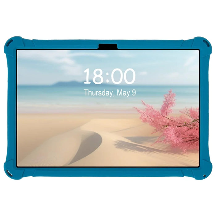 For Samsung Galaxy Tab A9+ X216 Case Cartoon Design Rotatable Kickstand Silicone Tablet Cover - Green - 5