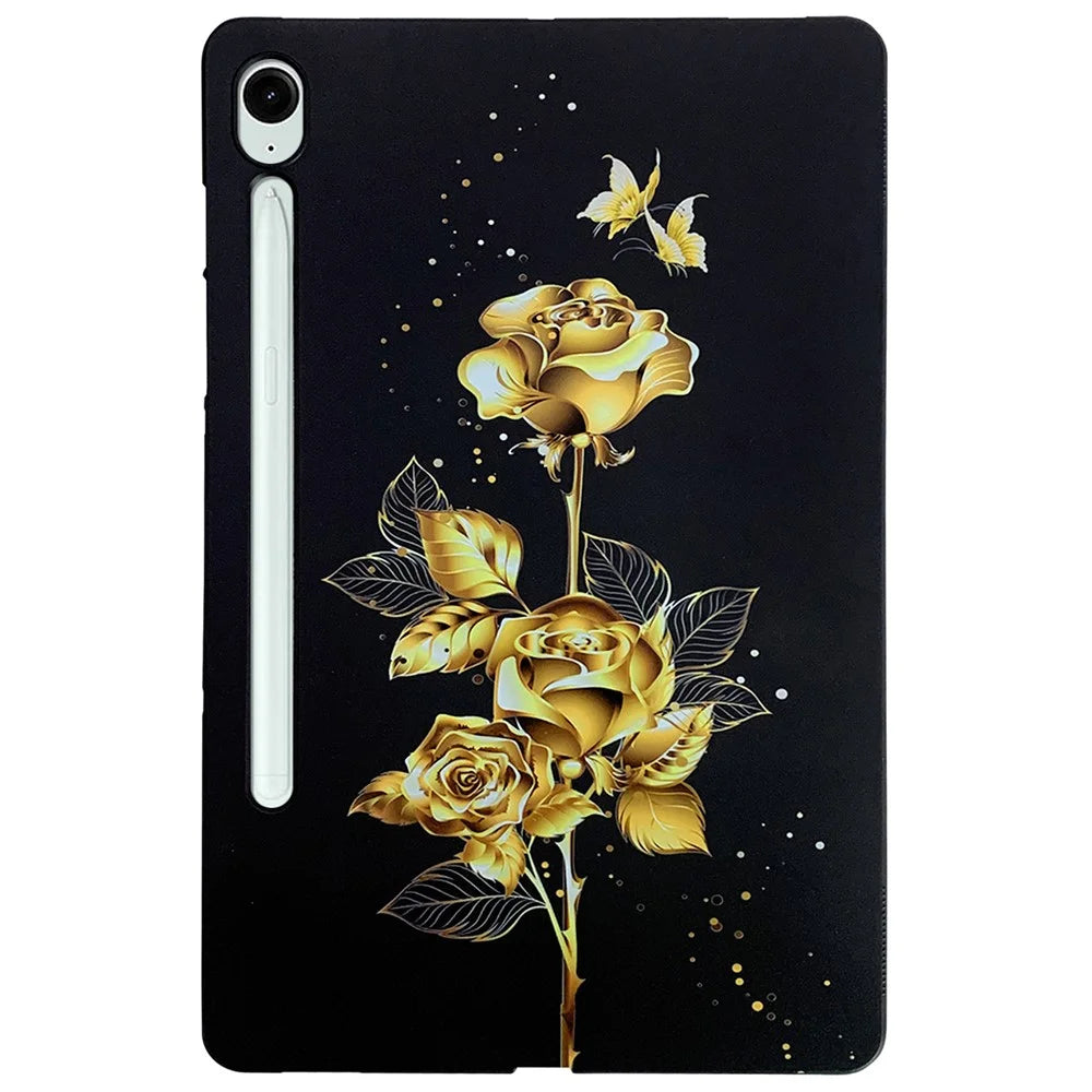 For Samsung Galaxy Tab S10 Lite / S10 FE / S9 FE / S9 TPU Case Pattern Printing Slim Tablet Protective Cover - 1