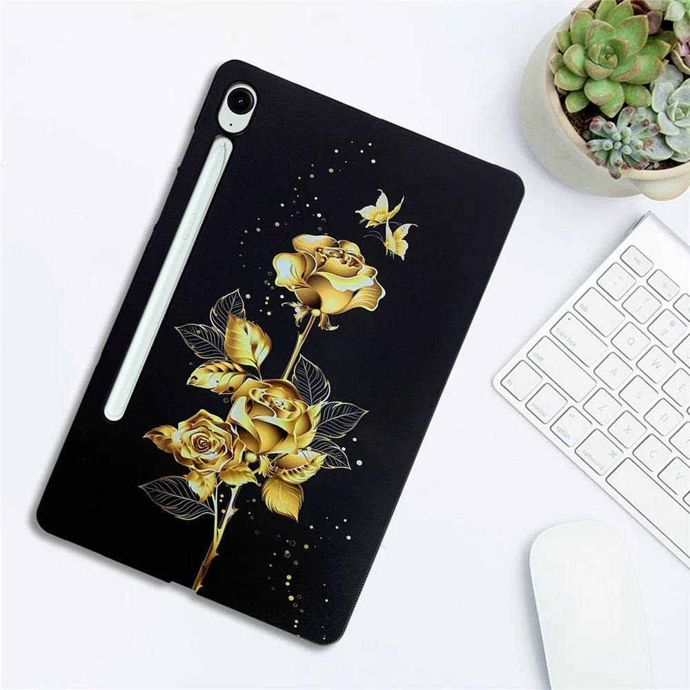 For Samsung Galaxy Tab S10 Lite / S10 FE / S9 FE / S9 TPU Case Pattern Printing Slim Tablet Protective Cover - 5