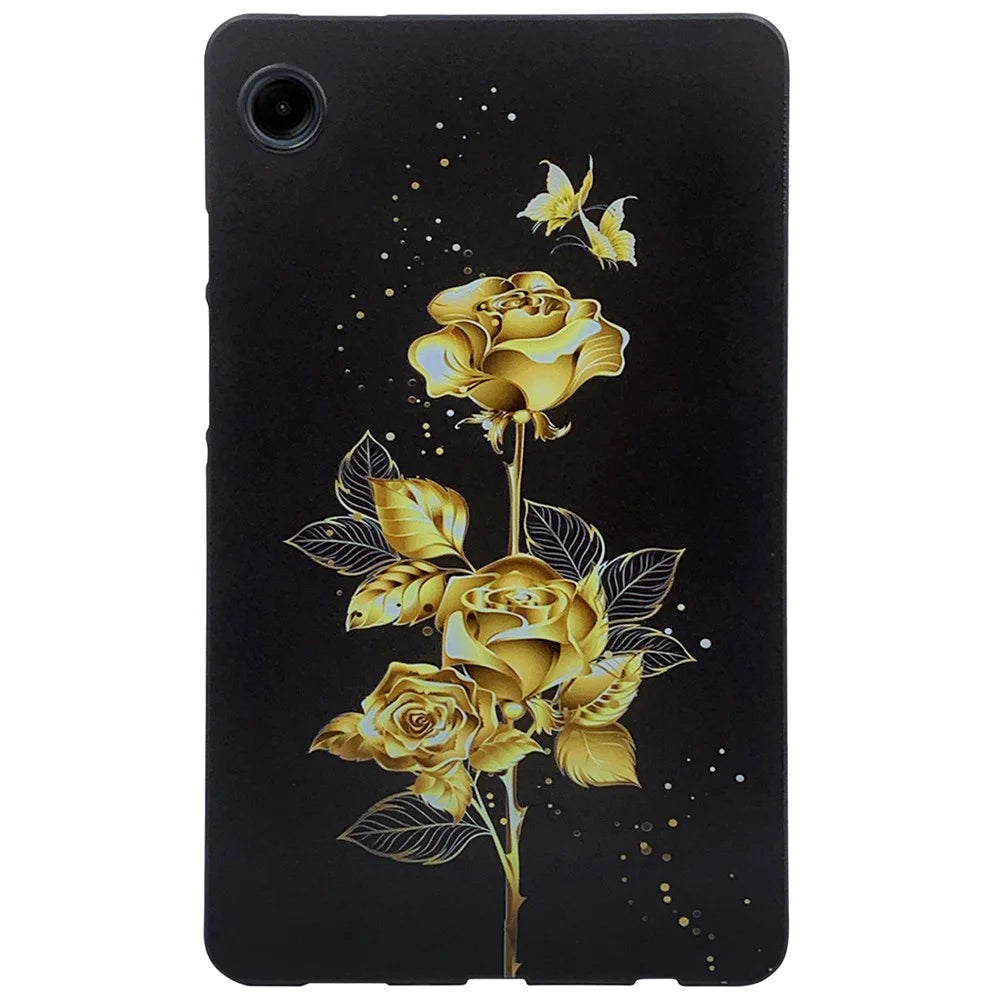 For Samsung Galaxy Tab A9 TPU Case Pattern Printing Slim Tablet Protective Cover - 1