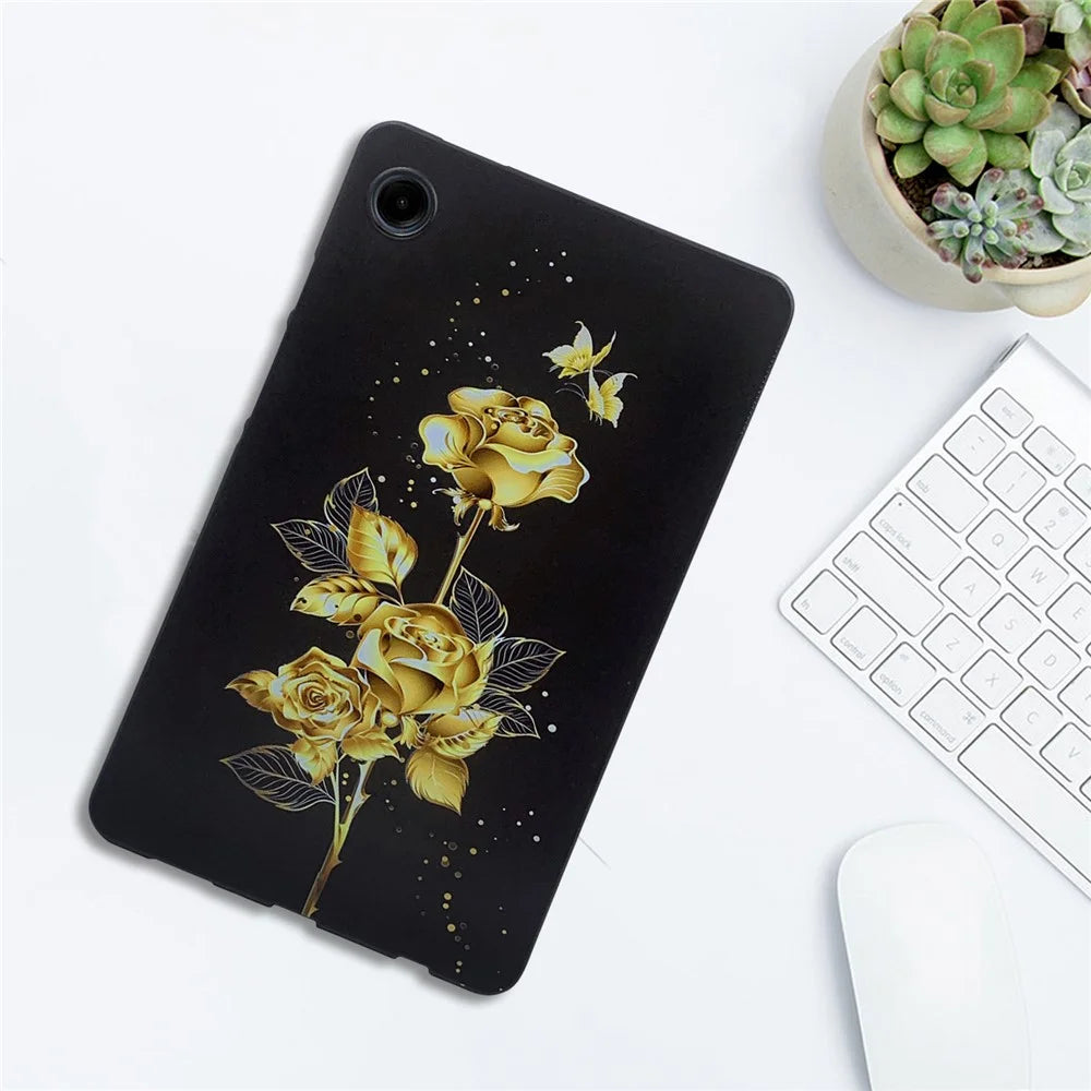 For Samsung Galaxy Tab A9 TPU Case Pattern Printing Slim Tablet Protective Cover - 5