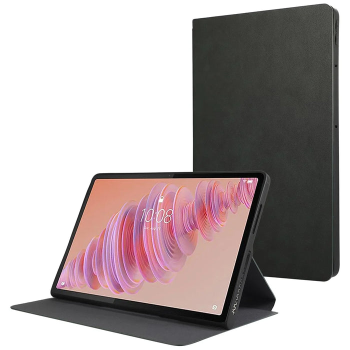 For Lenovo Tab Plus Shockproof Case PU Leather Tablet Cover with Stand - Green - 1