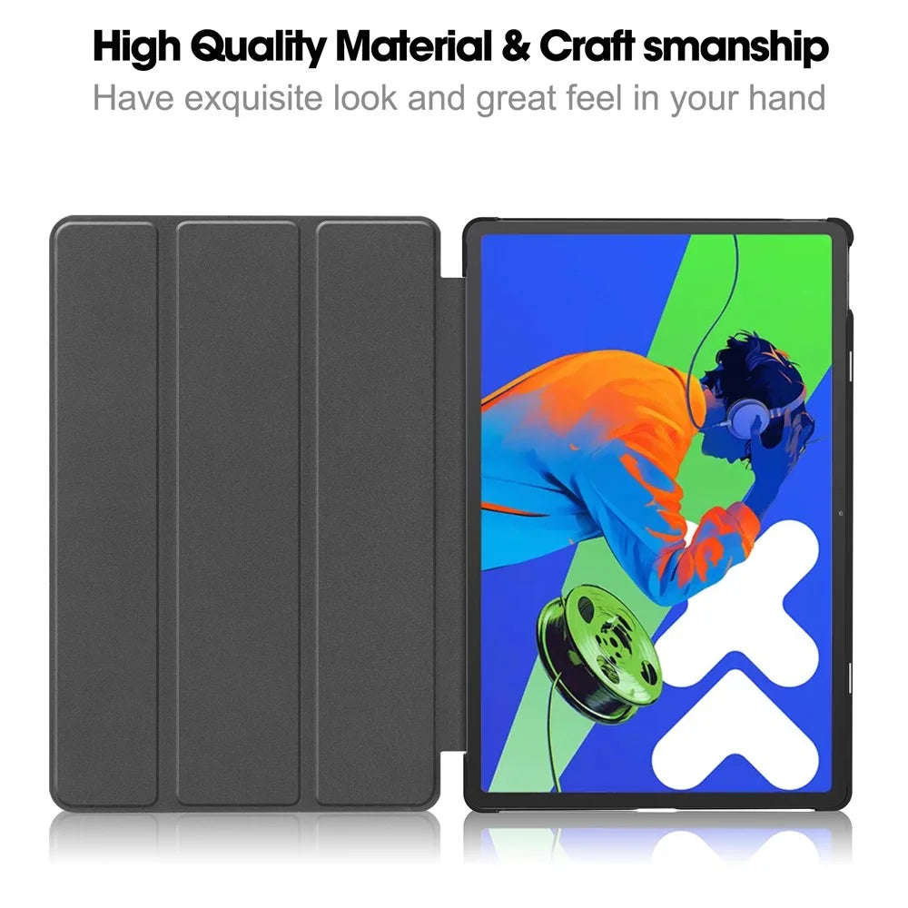 For Lenovo Xiaoxin Pad Pro 12.7 inch Case Pattern Print Leather Stand Tablet Cover - Don't Touch Me - 2