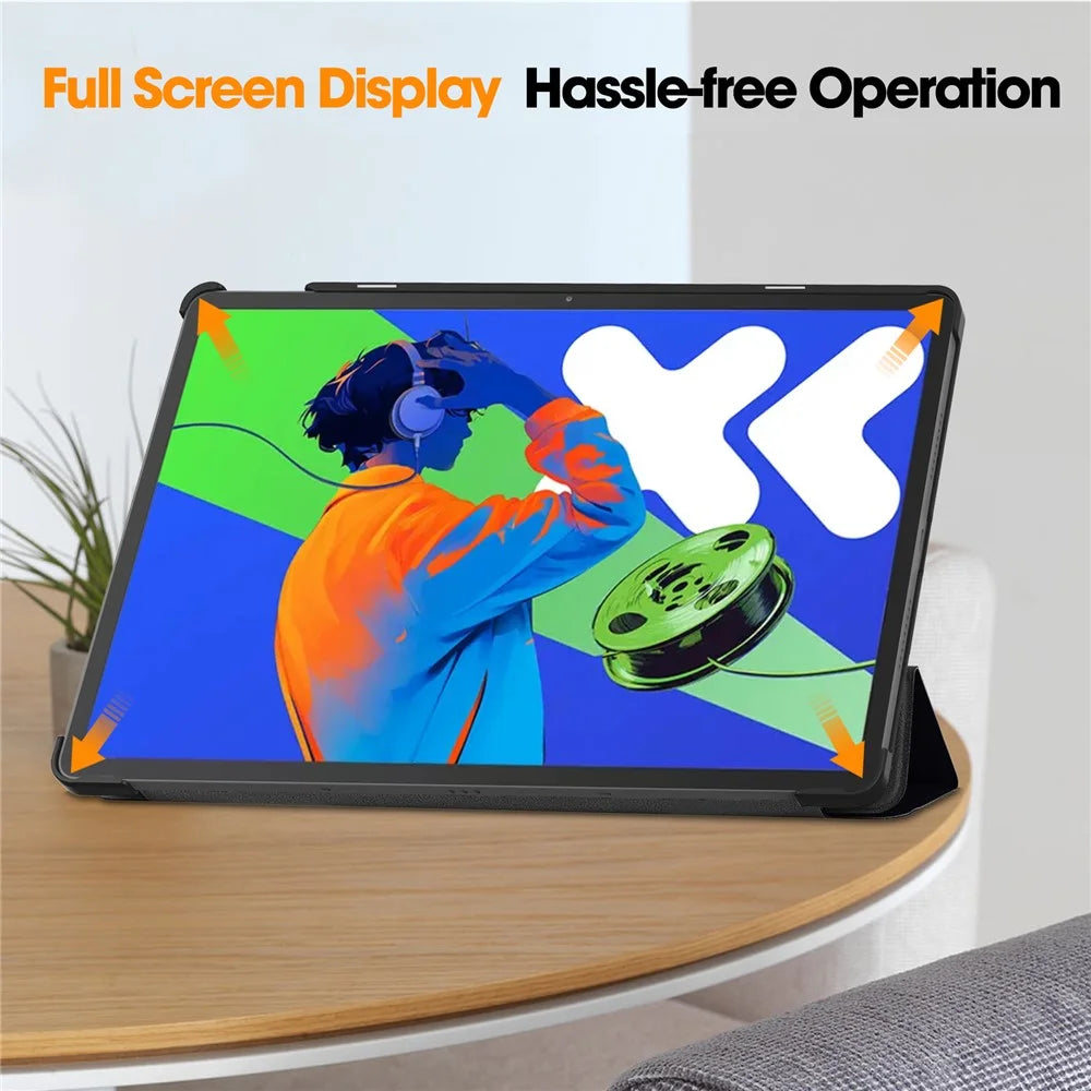 For Lenovo Xiaoxin Pad Pro 12.7 inch Case Pattern Print Leather Stand Tablet Cover - Don't Touch Me - 5