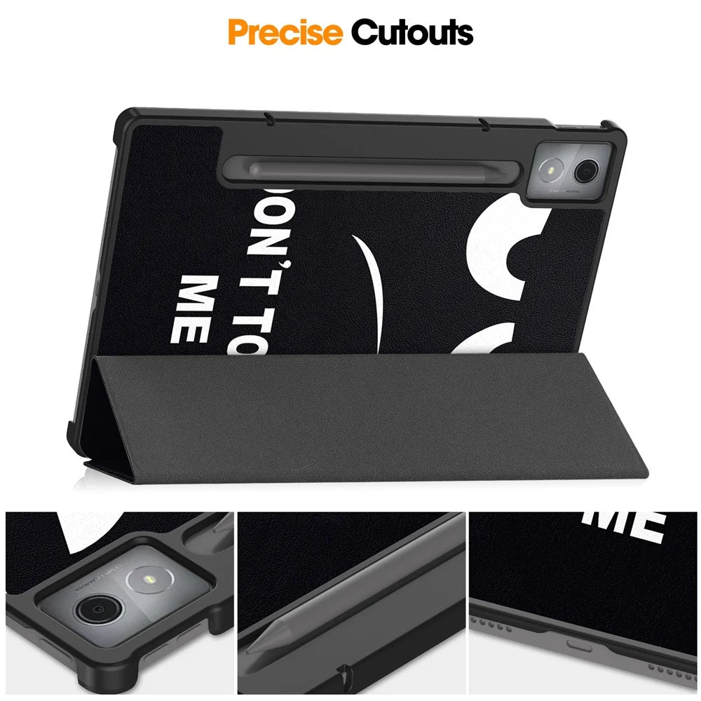 For Lenovo Xiaoxin Pad Pro 12.7 inch Case Pattern Print Leather Stand Tablet Cover - Don't Touch Me - 6