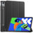 For Lenovo Xiaoxin Pad Pro 12.7 inch Case Anti-Drop Leather Stand Tablet Cover - Black - 1