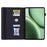 For OnePlus Pad 2 / Pad Pro Case PU Leather Business Folio Protective Tablet Cover Card Holder - Black - 2