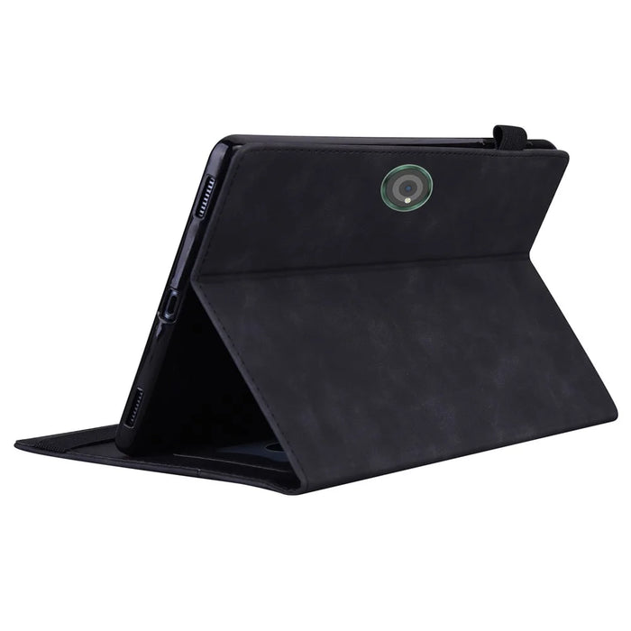 For OnePlus Pad 2 / Pad Pro Case PU Leather Business Folio Protective Tablet Cover Card Holder - Black - 4