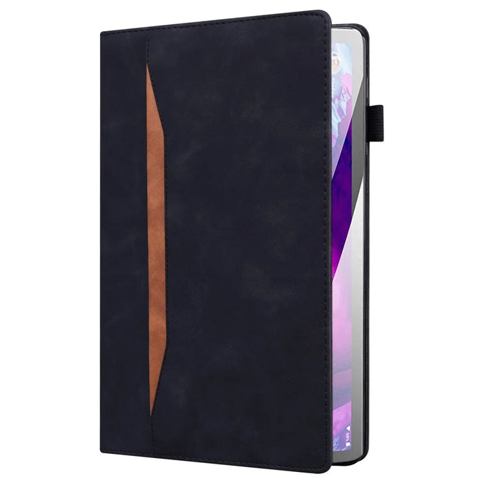 For OnePlus Pad 2 / Pad Pro Case PU Leather Business Folio Protective Tablet Cover Card Holder - Black - 5