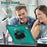 For iPad Pro 13 (2025) / (2024) Case Kickstand PC+TPU+Silicone Tablet Cover with Rotary Hand Strap - Midnight Green - 2
