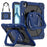 For iPad Air 13 (2026) / (2025) / (2024) Kickstand Case Silicone+PC Tablet Cover - Navy Blue / Black - 1