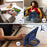 For iPad Air 13 (2026) / (2025) / (2024) Kickstand Case Silicone+PC Tablet Cover - Navy Blue / Black - 6