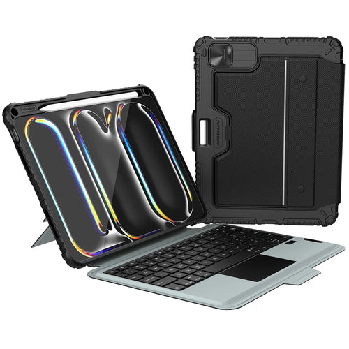 NILLKIN For iPad Pro 11 (2025) / 11 (2024) Tablet Case with Detachable Bluetooth-compatible Keyboard (Backlight Version) - 1