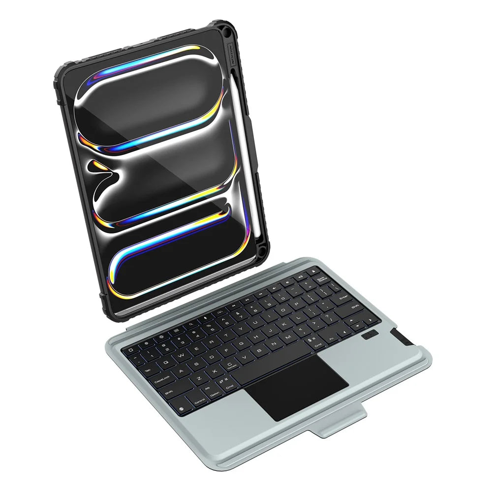 NILLKIN For iPad Pro 11 (2025) / 11 (2024) Tablet Case with Detachable Bluetooth-compatible Keyboard (Backlight Version) - 3