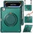 For iPad Pro 13 (2025) / (2024) Case Rotary Kickstand PC+TPU+Silicone Cover with Shoulder Strap - Midnight Green - 2