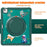 For iPad Air 13 (2026) / (2025) / (2024) / Pro 12.9 (2022) / (2021) / (2020) / (2018) Case Rotary Kickstand PC+TPU+Silicone Tablet Cover - Midnight Green - 4