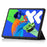 For Lenovo Xiaoxin Pad Pro 12.7 inch Case PU Leather TPU Back Trifold Stand Tablet Cover - Black - 3