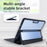 For Microsoft Surface Pro 11 / 10 / 9 Case PU Leather+Acrylic+TPU Protective Tablet Cover - Black - 4