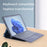 For Microsoft Surface Pro 11 / 10 / 9 Case PU Leather+Acrylic+TPU Protective Tablet Cover - Black - 6