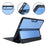 For Microsoft Surface Pro 11 / 10 / 9 Case PU Leather+Acrylic+TPU Protective Tablet Cover - Black - 7