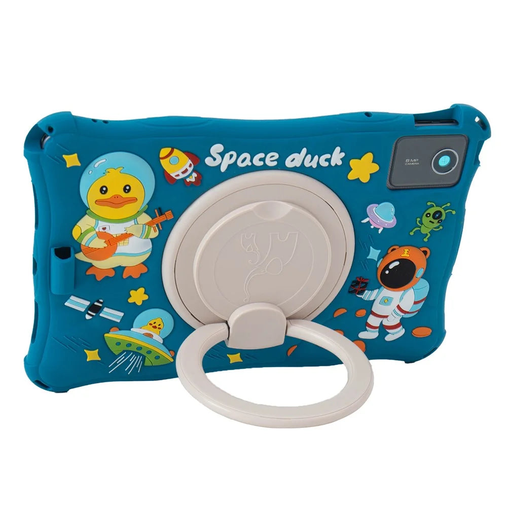 For Lenovo Tab M11 TB330FU / 331FC / Xiaoxin Pad 11 2024 Case Kickstand Cartoon Silicone Tablet Cover - Dark Blue - 2