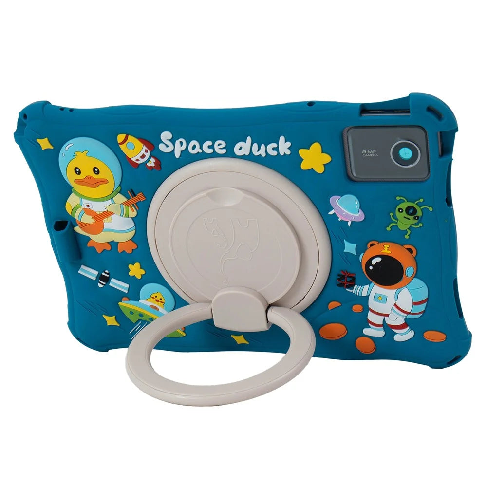 For Lenovo Tab M11 TB330FU / 331FC / Xiaoxin Pad 11 2024 Case Kickstand Cartoon Silicone Tablet Cover - Dark Blue - 3