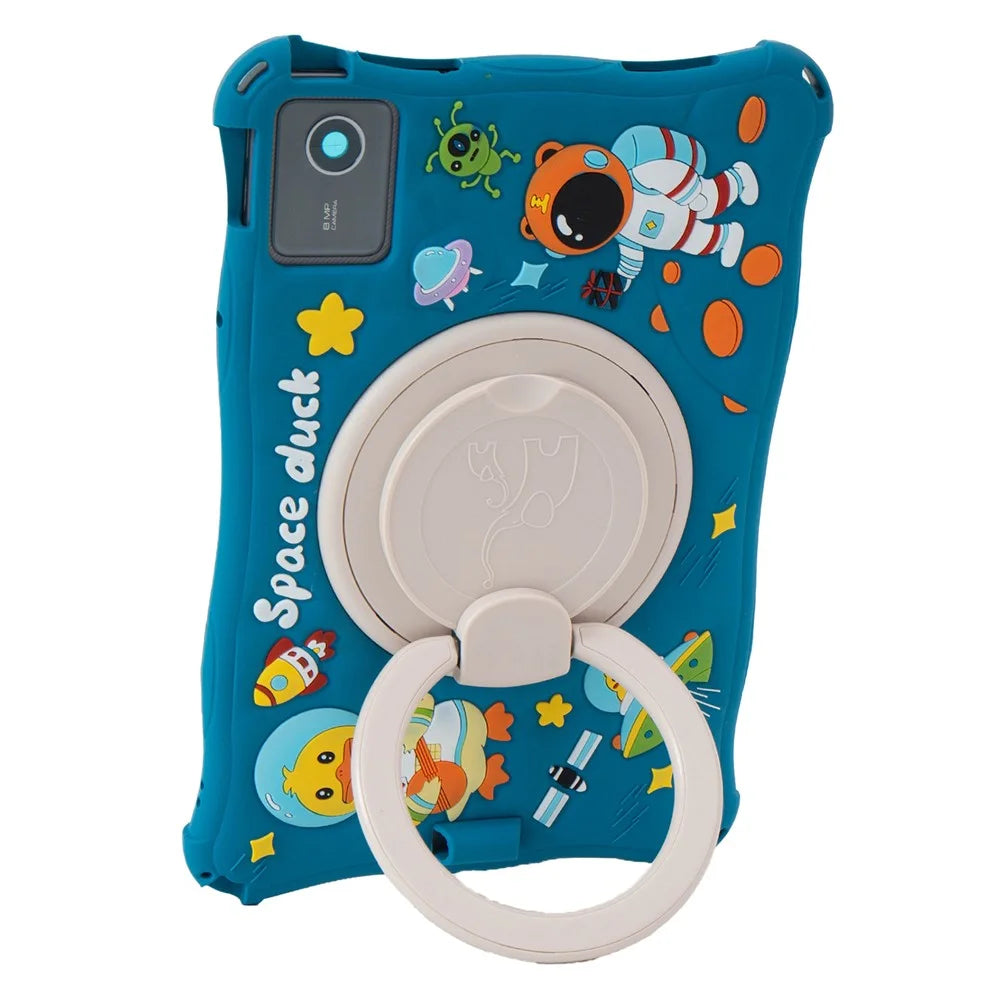 For Lenovo Tab M11 TB330FU / 331FC / Xiaoxin Pad 11 2024 Case Kickstand Cartoon Silicone Tablet Cover - Dark Blue - 5